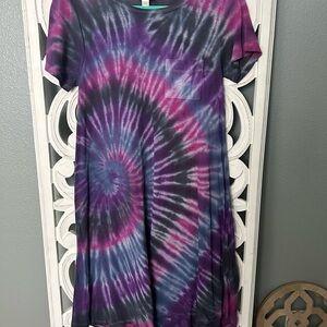 Custom Tie-Dye Swirl T-Shirt Dress